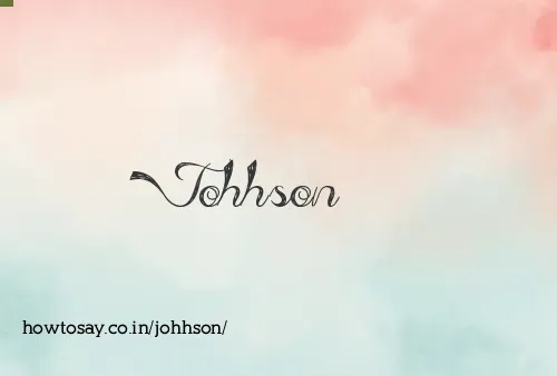Johhson