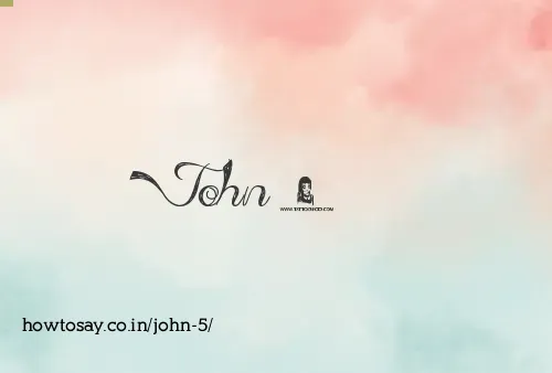 John 5