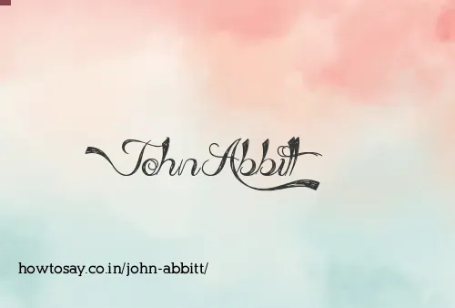 John Abbitt