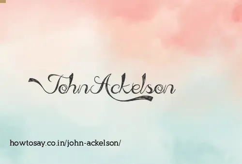 John Ackelson