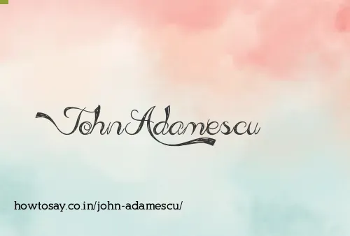 John Adamescu