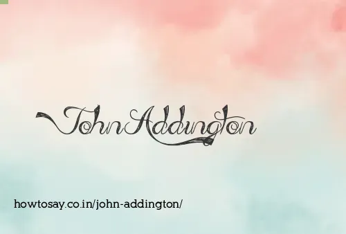 John Addington