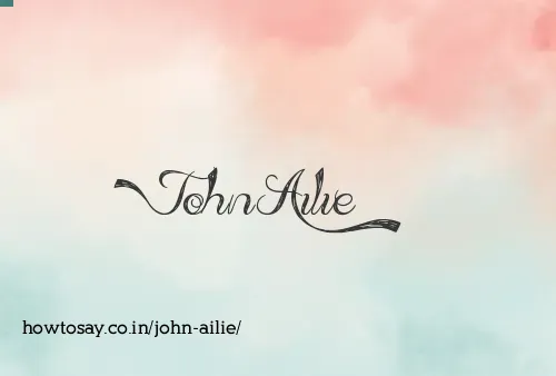 John Ailie