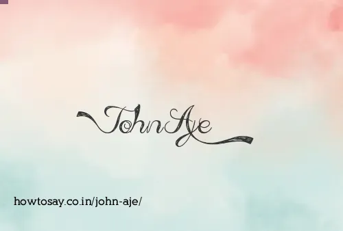 John Aje