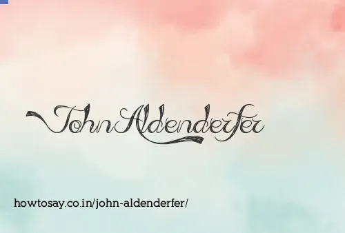 John Aldenderfer