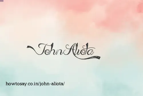 John Aliota