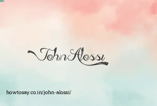 John Alossi