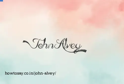 John Alvey