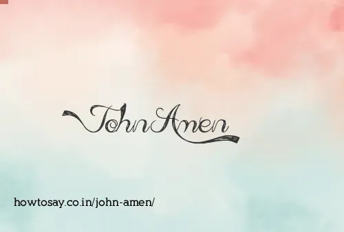 John Amen
