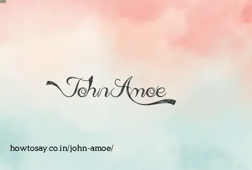 John Amoe