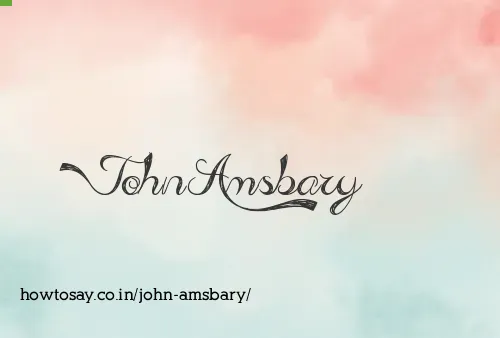 John Amsbary