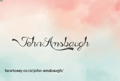 John Amsbaugh