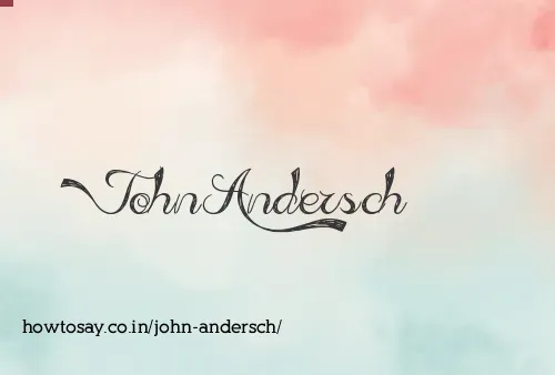 John Andersch