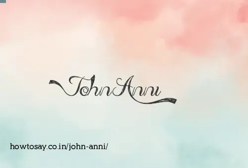 John Anni