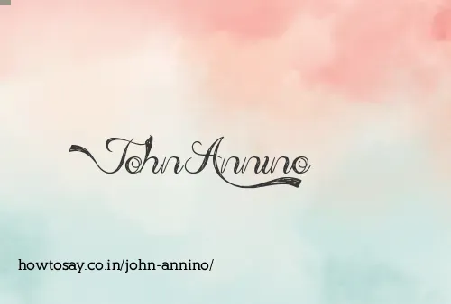 John Annino