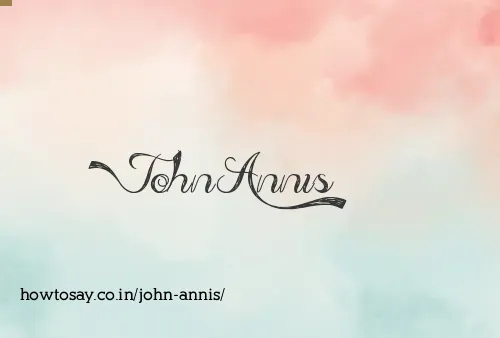 John Annis