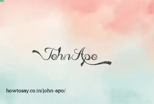 John Apo