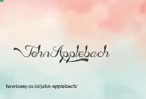 John Applebach