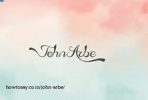 John Arbe