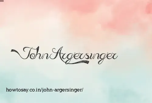 John Argersinger