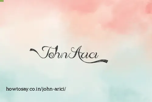 John Arici