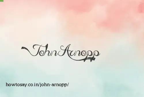 John Arnopp