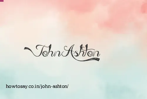 John Ashton