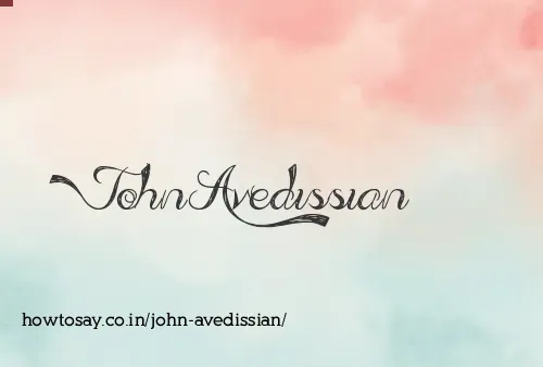 John Avedissian