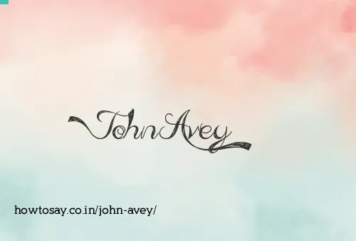 John Avey