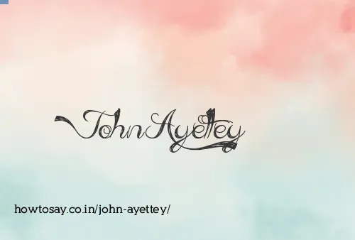 John Ayettey