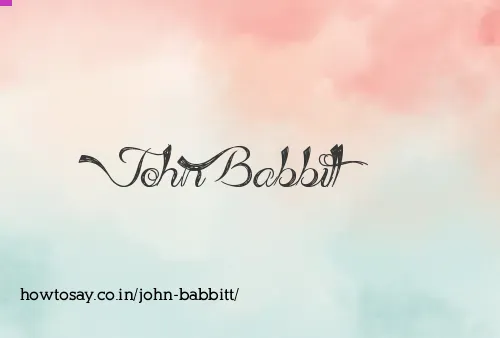 John Babbitt