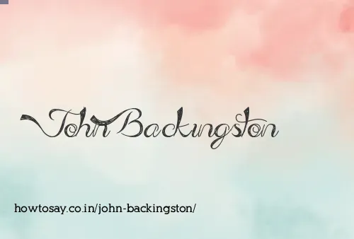 John Backingston
