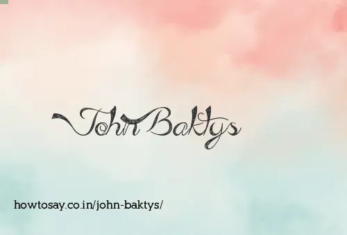 John Baktys