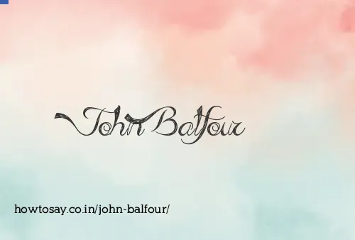 John Balfour