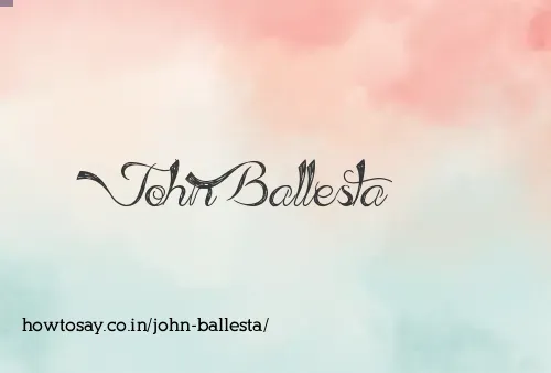 John Ballesta