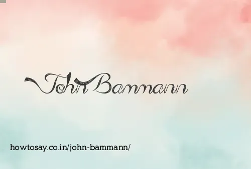 John Bammann