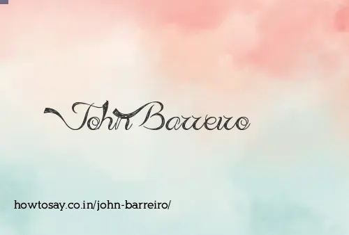 John Barreiro