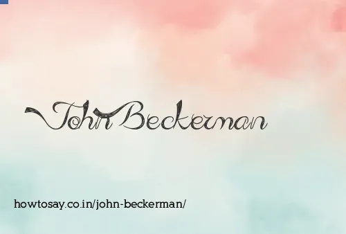 John Beckerman