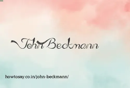 John Beckmann
