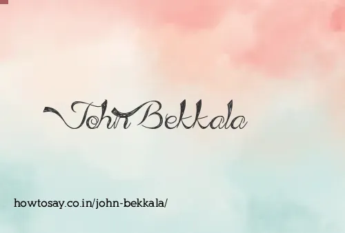 John Bekkala