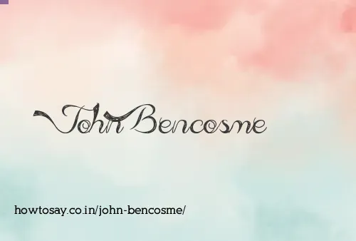 John Bencosme
