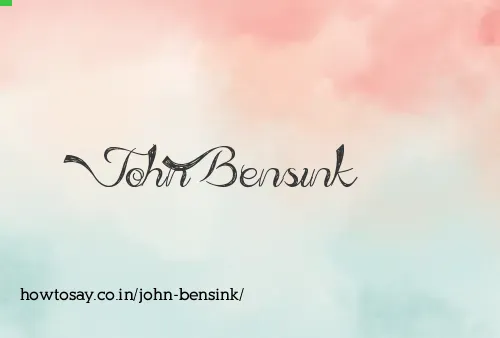 John Bensink