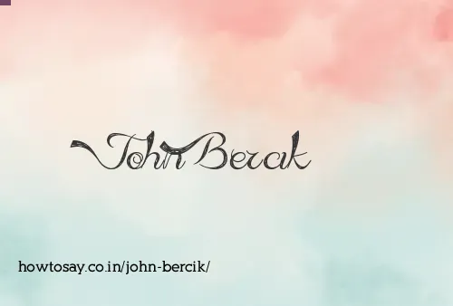 John Bercik