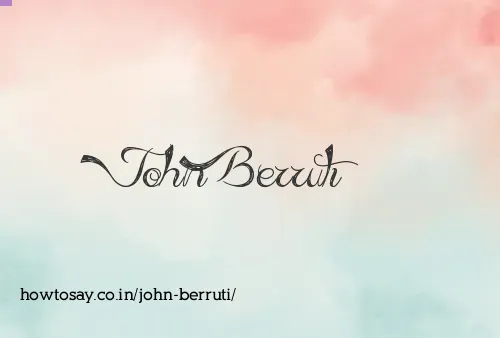 John Berruti