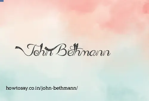 John Bethmann