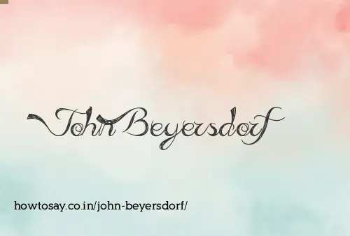 John Beyersdorf