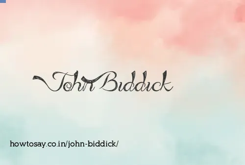 John Biddick