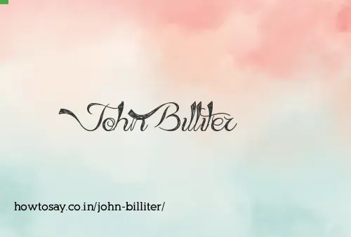 John Billiter