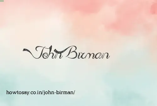 John Birman