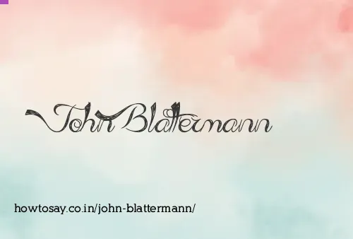 John Blattermann